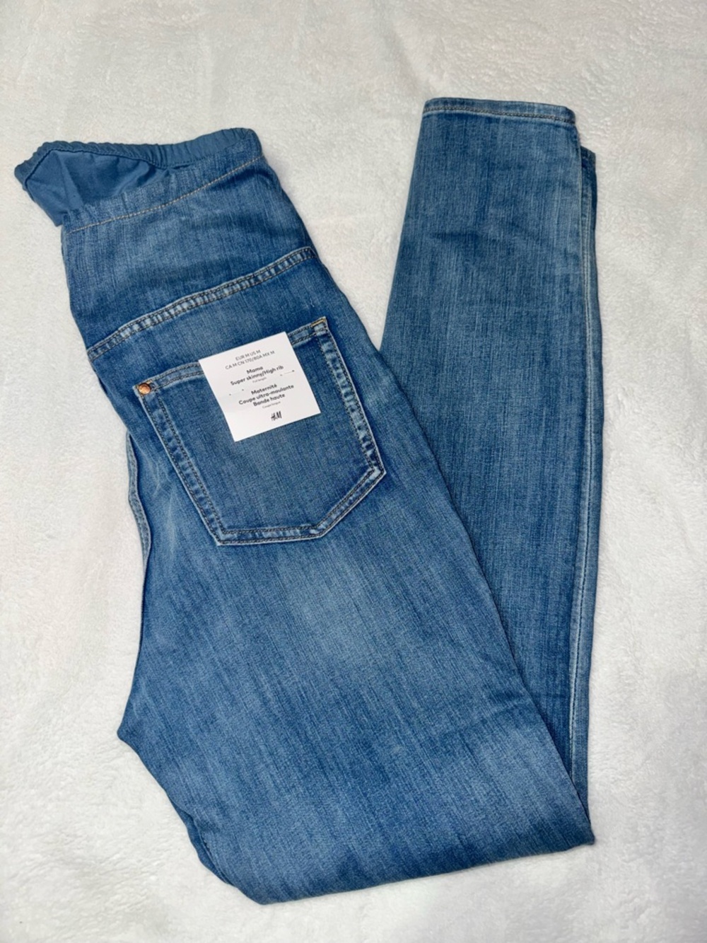 H&M Light Blue Skinny Maternity Jeans
